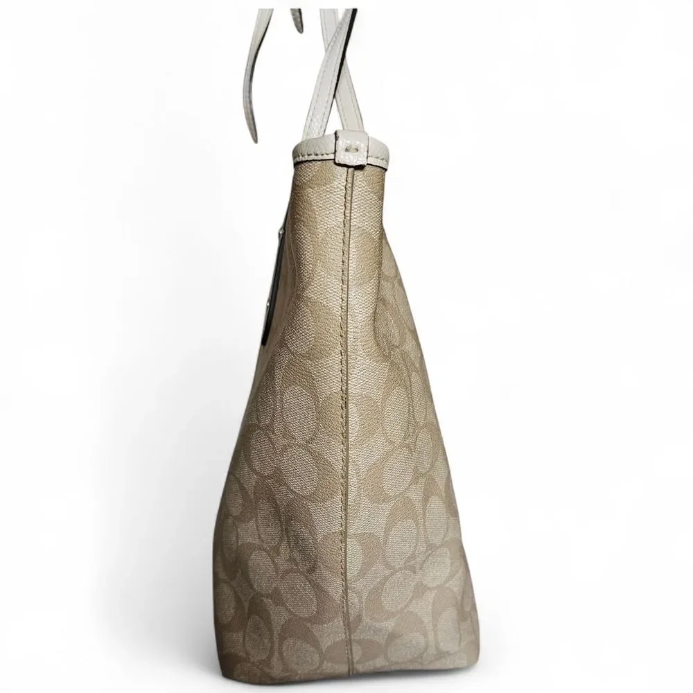 Coach C Pattern City Tote - Picture 4 of 16